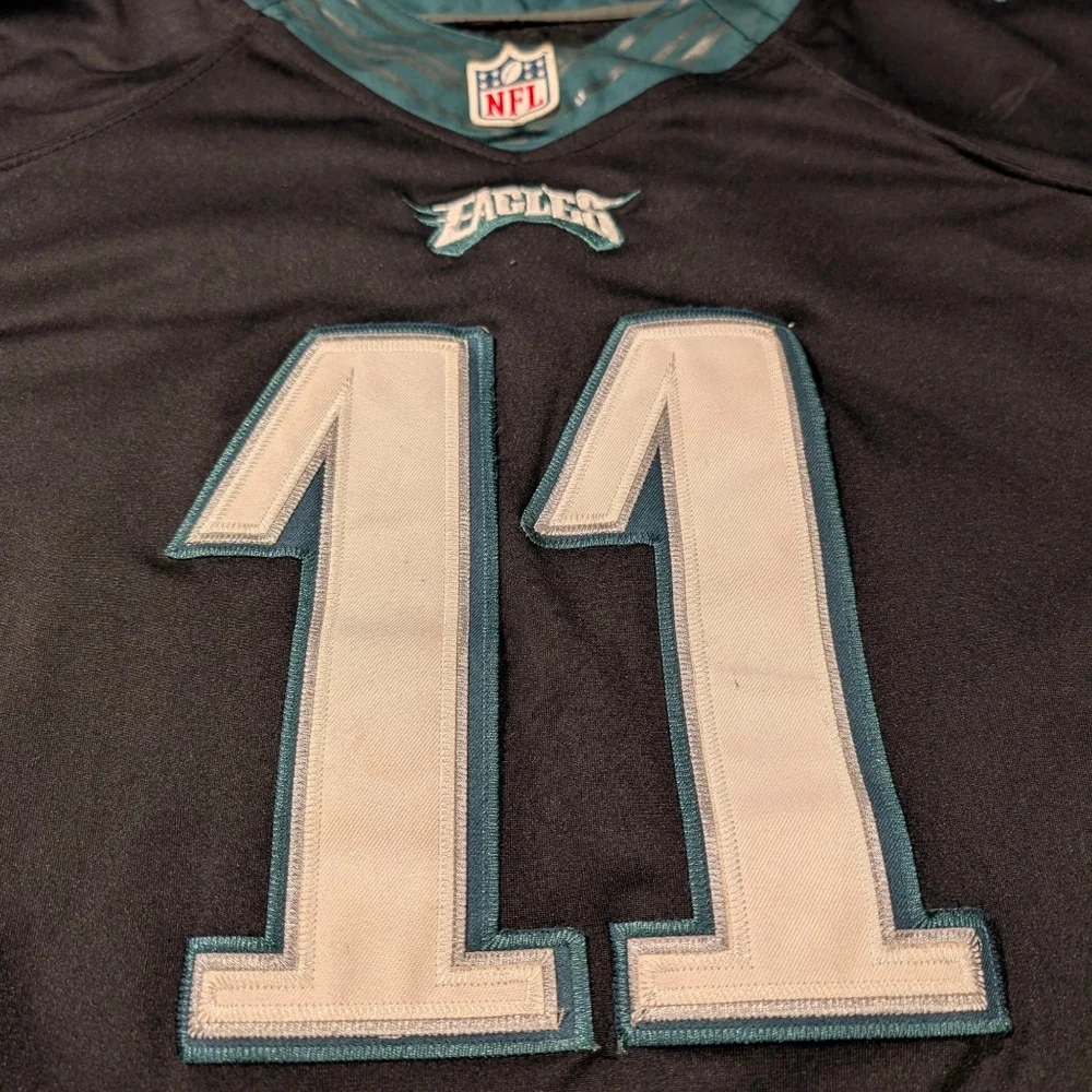 Nike On Field Philadelphia Eagles Carson Wentz Stitched Jersey Men's 2XL (56)